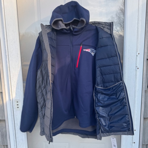 NFL - New England Patriots 3-in1 Jacket/Vest Combo - Picture 4 of 7